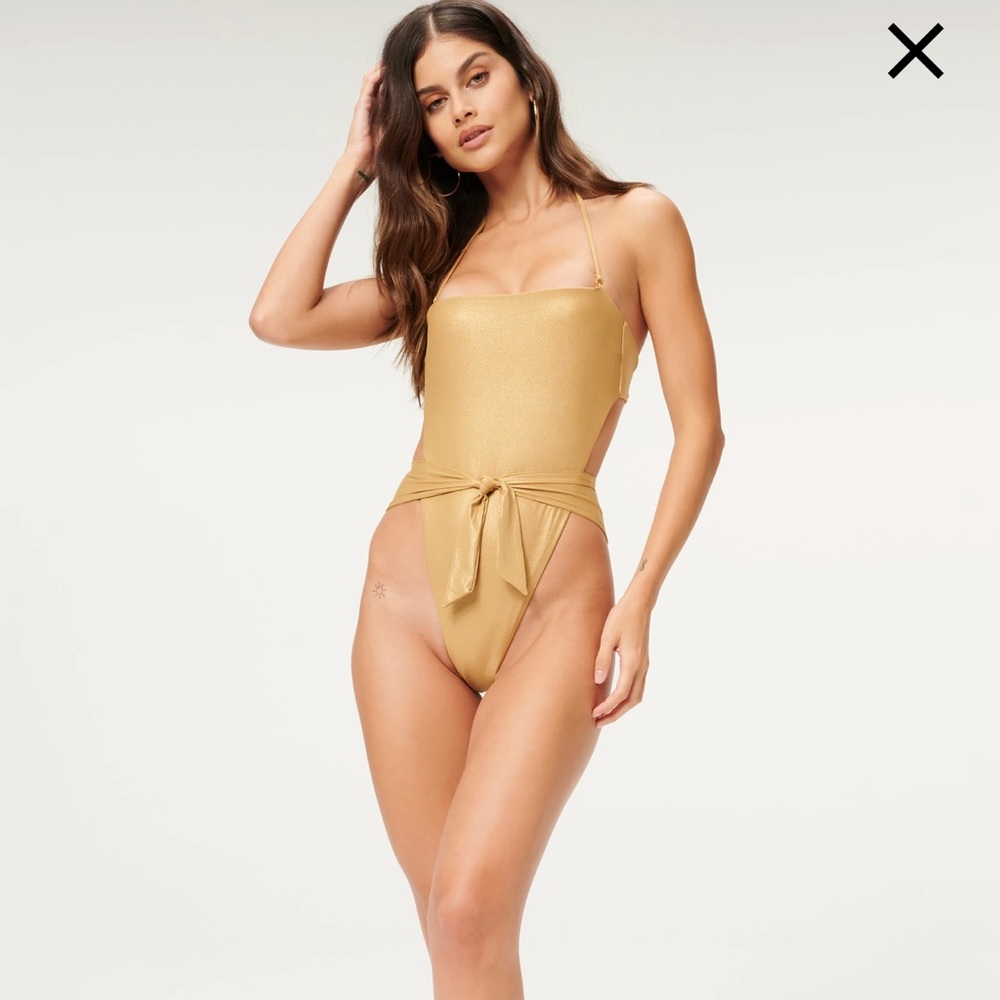 Good American Metallic Waist Cincher - One Piece